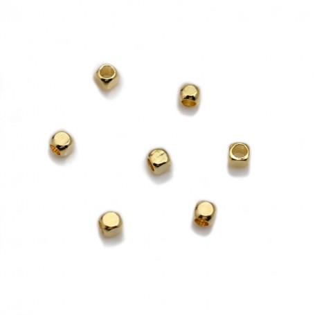 Spacer cube-shaped 2.5mm, plated by flash 