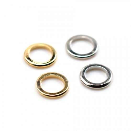 Intercalaire round shape 20mm, plated by "flash" gold on brass x 2pcs