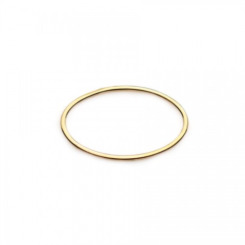 Spacer in the shape of a round, plated with "flash" gold on brass x 5pcs