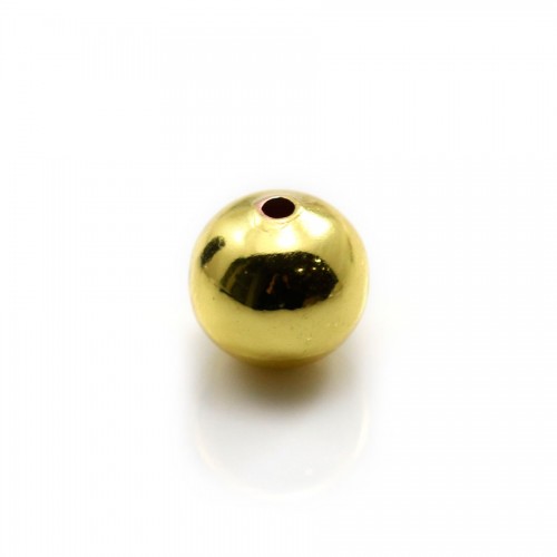 Bola Prateada por ouro "flash" em latão 1,4x10mm x 6pcs