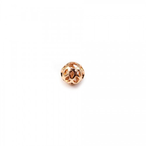  Openwork ball by "flash" Gold on brass 5.5mm x 1pc