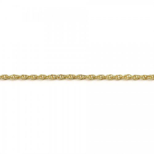 Doppelte ovale Maschenkette aus Goldflash, 1.6mm x 1m messend