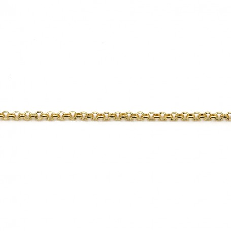 Chain in jaseron mesh, in flash gold, mesh measuring 1.7mm x 1M