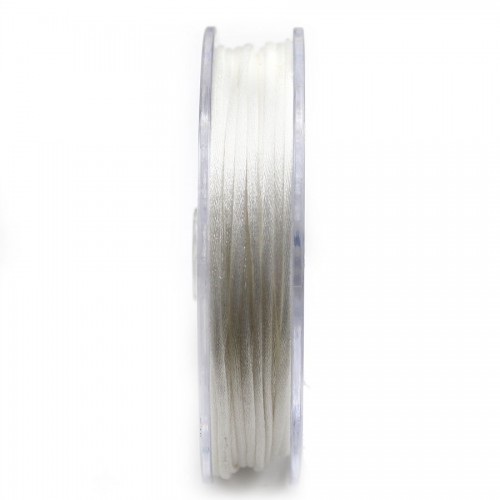 Cordón cola de rata blanco 2mm x 25m