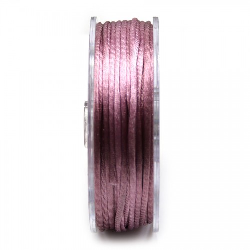 Cordón cola de rata rosa oscuro 1,5mm x 25m