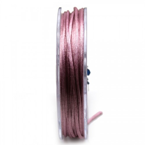 Cordão de cauda de rato rosa escuro 2mm x 25m