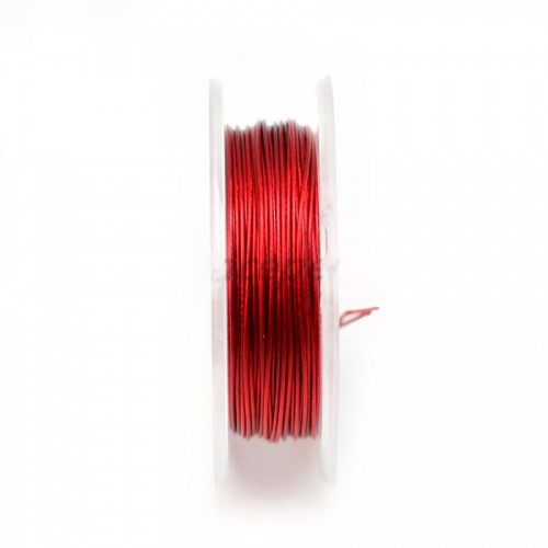 Cable rojo de 7 núcleos de 0,38 mm x 10 m