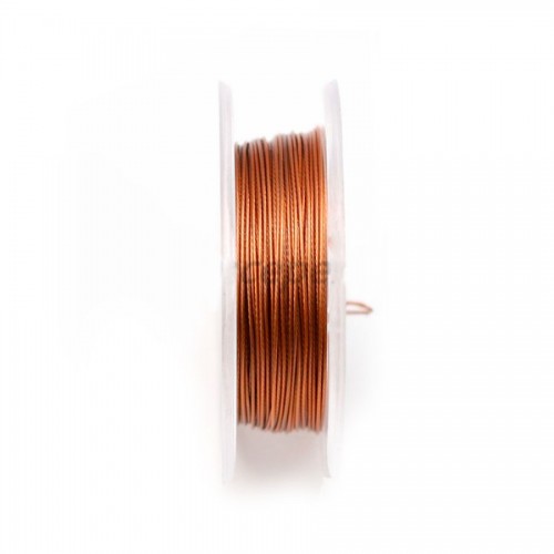 Bead Stringing Wire brown 0.45mm x 10m