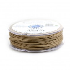Beige waxed cotton cords 1.5mm x 20m