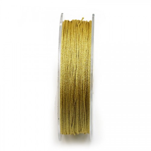 Golden glitter polyester thread 0.8mm x 29m