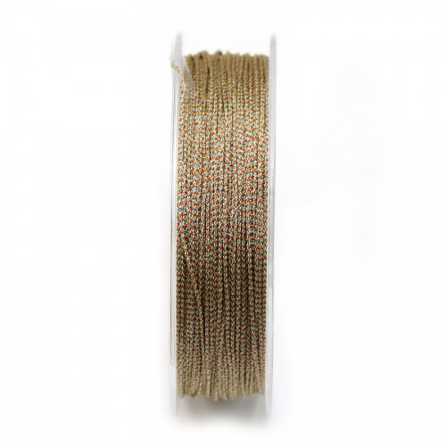 Multicolored and glitter polyester thread, 0.8mm x 29m