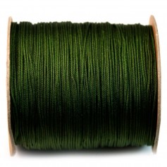 Dark khaki green thread polyester 1mm x 2m