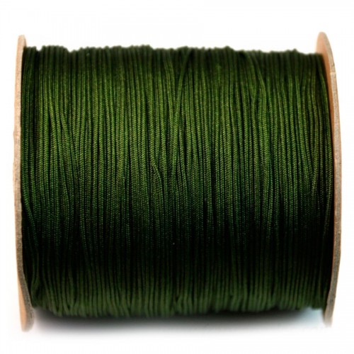 Drak khaki green thread polyester 1mm x 250 m