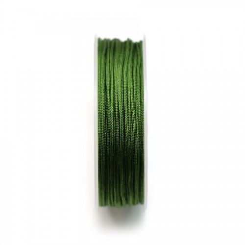 Iridescent avocado green polyester thread 1.5mm x 15m
