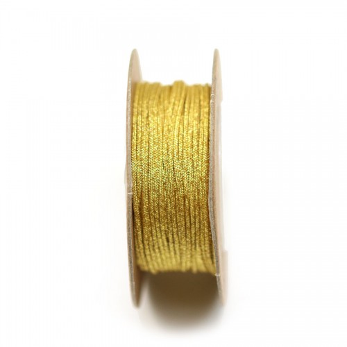 Goldfarbenes geflochtenes Polyestergarn 1mm x 18m