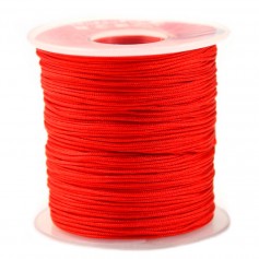 Fil polyester rouge 0.8 mm x 5 m