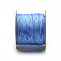 Hilo de poliéster, color azul claro, tamaño 0,8 mm x 100 m