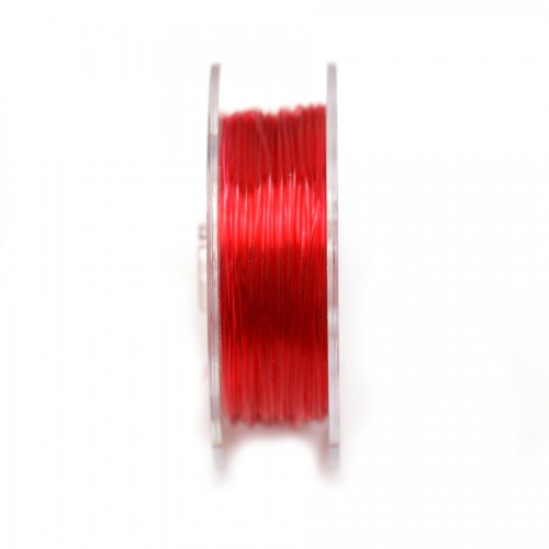Hilo elástico rojo 1.0mm x 25m
