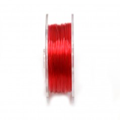 Red elastic thread, 1.0mm x 25m