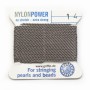 Nylon power wire with needle included, in gray color x 2m