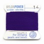 Fil power nylon avec aiguille inclus, de couleur violette x 2m