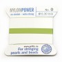 Nylon power wire with needle included, in green color x 2m