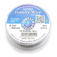 Stringing wire 19 Strand soft flexible 0.45mm x 9.15m