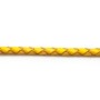 Golden Braided leather cord 3.0mm x 50cm