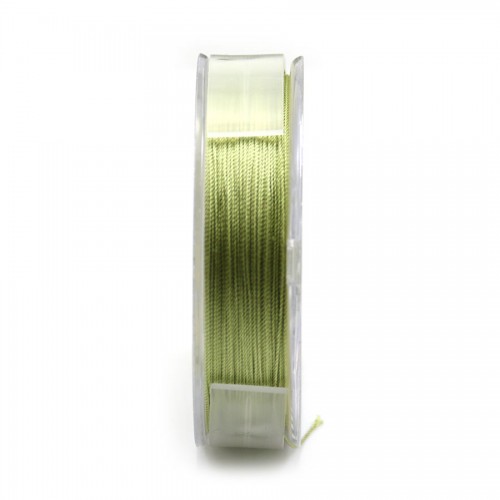 Silk bead cord 0.35mm green x 65m