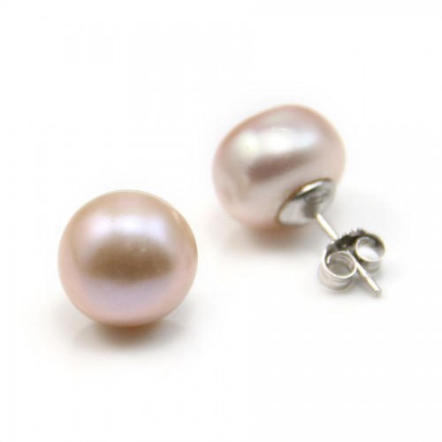 Freshwater pearl earrings 11-12mm x 2pcs