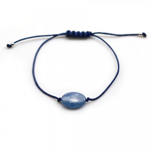 Cyanite cord bracelet x 1pc