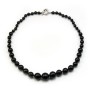 Sample necklace with black agate x 1pc
