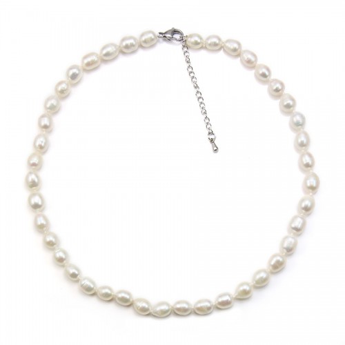 Simple White Freshwater Pearl Necklace