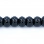 Onyx noir, rondelle, 4x6mm x 40cm