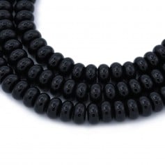 Onyx black, round, 6*10mm x 40cm