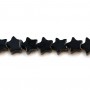 Onyx black, star, 6mm x 40cm