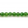 Tsavorite vert, de forme ronde facetté, de taille 3.5-4mm x 39cm