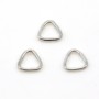 925 sterling silver closed triangle-shape rings 6.5x0.8mm x 10pcs