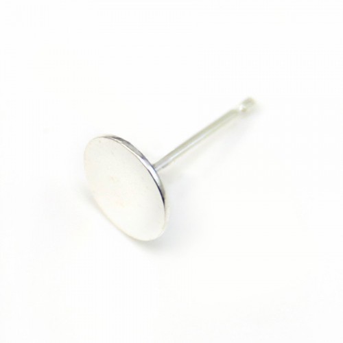 925 sterling silver ear studs with cup 7mm x 4pcs