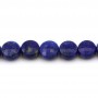 lapis lazuli rund flach facettiert 6mm x 5pcs