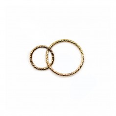 Sparkle Ring "du und ich" in Gold Filled 10mm und 15mm x 1Stk