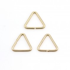 Offene Dreieck Ringe in Gold Filled 0.76x7.6mm x 4pcs