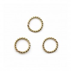 Gold Filled Twisted Rings 0.76*6mm x 4pcs