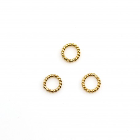 14k gold filled twisted jump ring 0.76x6mm x 4pcs