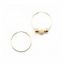 14k gold filled hoop earrings to decorate 1.25x30mm x 2pcs