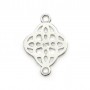 Spacer flower ,sterling silver 925, 12x17mm x 1pcs