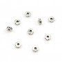 925 sterling silver beads spacer flower 6.0x4.0mm x 15pcs