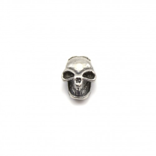925 Sterling Silver skull pendant 8x14mm x 1pc 