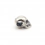 925 Streling Silver skull 7x14mm x 1pc