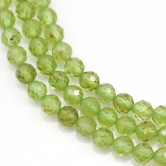Peridot Round Faceted 3.5-4mm x 40cm